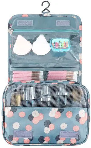 Hanging Toiletry Bag for Women, Portable Cosmetic Summer Beach Bag, Floral Hanging Toiletry Bag for Women, Portable Cosmetic Summer Beach Bag, Floral