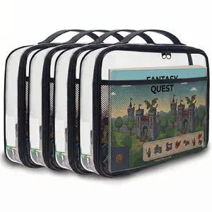Toy Storage Organizer Clear 4 Pack Building Bricks Blocks Bag with Zipper Toy Storage Organizer Clear 4 Pack Building Bricks Blocks Bag with Zipper