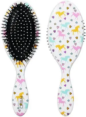 Detangling Hair Brush Glides Through Tangles With Ease For All Hair Types Kids Friendly Size Hair Detangler Wet or Dry Hair (Unicorn) Detangling Hair Brush Glides Through Tangles With Ease For All Hair Types Kids Friendly Size Hair Detangler Wet or Dry Hair (Unicorn)