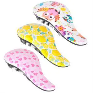 3pcs Detangler Brush Set - Tangle-Free Hair Brush for Kids, Toddlers, Girls & Boys with Curly Hair (7.4 Inch - Lemon) 3pcs Detangler Brush Set - Tangle-Free Hair Brush for Kids, Toddlers, Girls & Boys with Curly Hair (7.4 Inch - Lemon)