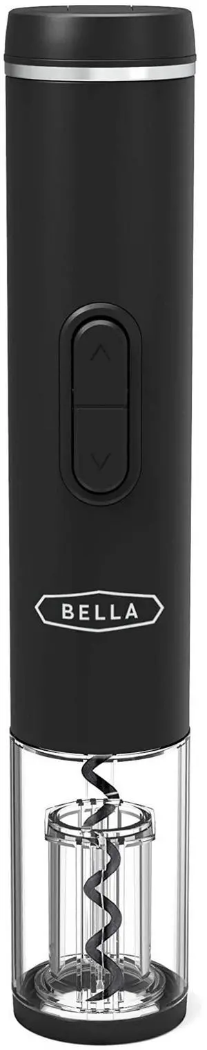 Electric Wine Opener, Automatic Bottle Opener and Corkscrew Remover with Foil Cutter, Battery Operated, One-Click Button, Fun Kitchen Gadgets and Gifts for Wine Lovers and New Home, Black Electric Wine Opener, Automatic Bottle Opener and Corkscrew Remover with Foil Cutter, Battery Operated, One-Click Button, Fun Kitchen Gadgets and Gifts for Wine Lovers and New Home, Black