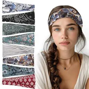 8 Pack Headbands for Women, Boho Style Headbands 8 Pack Headbands for Women, Boho Style Headbands