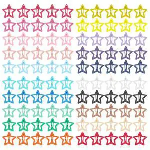 100-Piece Metal Snap Hair Clips for Girls, Toddlers, and Kids - Perfect for Fine Hair, Thick Hair, and More - Featuring Fun Star Designs 100-Piece Metal Snap Hair Clips for Girls, Toddlers, and Kids - Perfect for Fine Hair, Thick Hair, and More - Featuring Fun Star Designs