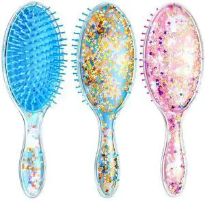 2 Pcs Kids Hair Brush with Confetti Glitter, Wet Dry Girls Detangling Brush for All Hair Types Pain-free Comb for Girls Boys Toddler Women Birthday Gifts(Rabbit and Unicorn) 2 Pcs Kids Hair Brush with Confetti Glitter, Wet Dry Girls Detangling Brush for All Hair Types Pain-free Comb for Girls Boys Toddler Women Birthday Gifts(Rabbit and Unicorn)