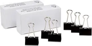 Sturdy Binder Clips, Office Supplies, Medium 1.25 inches, Document Organizing, Sturdy Steel, Black, 24 Count (2 Pack of 12) Sturdy Binder Clips, Office Supplies, Medium 1.25 inches, Document Organizing, Sturdy Steel, Black, 24 Count (2 Pack of 12)