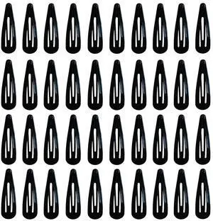 40 Pieces 2 Inch Black Metal Snap Hair Clips Non-slip Hair Barrettes Hair for Girls, Women, Kids Teens or Toddlers 40 Pieces 2 Inch Black Metal Snap Hair Clips Non-slip Hair Barrettes Hair for Girls, Women, Kids Teens or Toddlers
