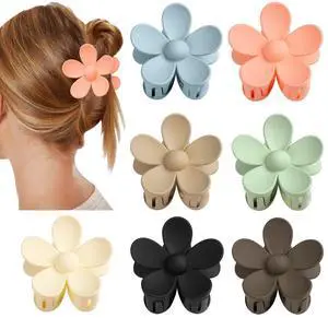 Flower Claw Clip 7 PCS Claw Clips, Hair Clips for Women Non Slip for Thick Hair Women Girls Gifts, 7 Colors Flower Claw Clip 7 PCS Claw Clips, Hair Clips for Women Non Slip for Thick Hair Women Girls Gifts, 7 Colors