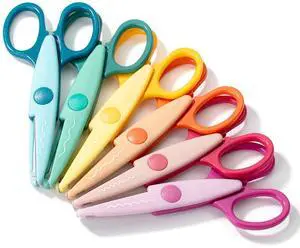 Craft Scissors Decorative Edge, 6 Pack, Sunny Meadows Craft Scissors Decorative Edge, 6 Pack, Sunny Meadows