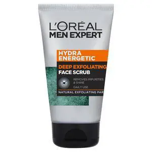 L'Oreal Paris Men Expert Face Scrub, Hydra Energetic Deep Exfoliating Face Wash for Men 100 ml L'Oreal Paris Men Expert Face Scrub, Hydra Energetic Deep Exfoliating Face Wash for Men 100 ml