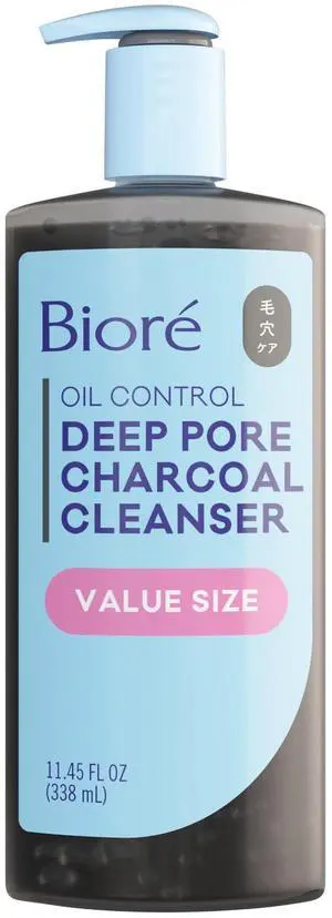 Deep Pore Charcoal Face Wash For Oily Skin, 11.45 fl oz Deep Pore Charcoal Face Wash For Oily Skin, 11.45 fl oz