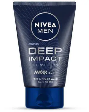 Men Deep Impact Intense Clean Face and Beard Wash - Black Carbon, 100 ml (3.3 oz) Men Deep Impact Intense Clean Face and Beard Wash - Black Carbon, 100 ml (3.3 oz)