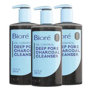 Deep Pore Charcoal Face Wash For Oily Skin, 6.77 fl oz, 3pk Deep Pore Charcoal Face Wash For Oily Skin, 6.77 fl oz, 3pk