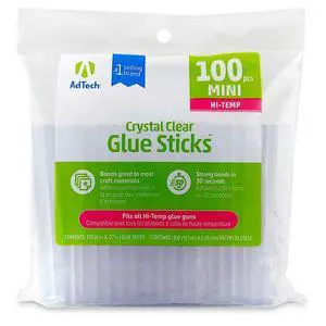 Hi-Temp Mini Hot Glue Sticks, Clear (100 Sticks) | Quick Bonding for Crafting & DIY Projects | Compatible with Mini Glue Guns | Non-Toxic Hi-Temp Mini Hot Glue Sticks, Clear (100 Sticks) | Quick Bonding for Crafting & DIY Projects | Compatible with Mini Glue Guns | Non-Toxic