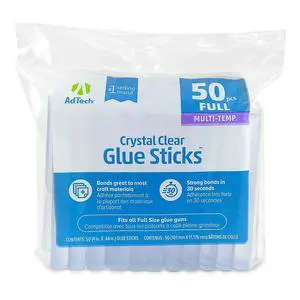Crystal Clear Hot Glue Gun Sticks (W220-14ZIP50) Full Size Hot Glue Sticks. All-purpose glue sticks for crafting, scrapbooking & more. 50 pieces. Length: 4 Diameter: .44. Crystal Clear Hot Glue Gun Sticks (W220-14ZIP50) Full Size Hot Glue Sticks. All-purpose glue sticks for crafting, scrapbooking & more. 50 pieces. Length: 4 Diameter: .44.