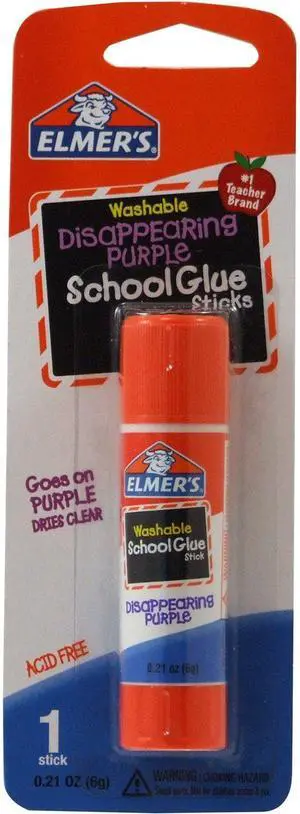 Disappearing Purple Glue Stick, 0.21 oz Disappearing Purple Glue Stick, 0.21 oz