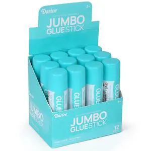 Darice 12 Jumbo Glue Sticks, 1.4 Oz All Purpose Stick Glue, Strong Hold, Easy Stick, Quick Drying, Non-Toxic, Scrapbooking, Back to School Supplies, Home and Office Darice 12 Jumbo Glue Sticks, 1.4 Oz All Purpose Stick Glue, Strong Hold, Easy Stick, Quick Drying, Non-Toxic, Scrapbooking, Back to School Supplies, Home and Office