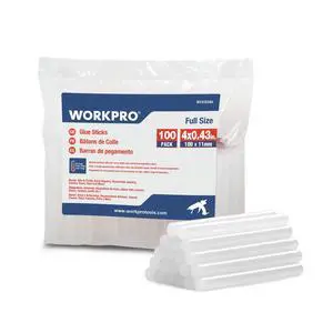 Full Size Hot Glue Sticks, 100-Pack, 0.43" x 4 Inches Full Size Hot Glue Sticks, 100-Pack, 0.43" x 4 Inches