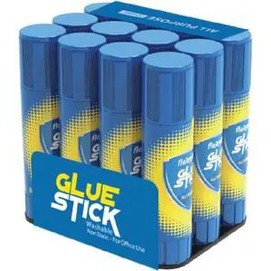 Glue Sticks, Clear, 18 Grams (0.63 oz), 12 Count Pack, Washable, Non-Toxic, Low Odor, Quick Drying, for School, Office Supplies (FO-G005) Glue Sticks, Clear, 18 Grams (0.63 oz), 12 Count Pack, Washable, Non-Toxic, Low Odor, Quick Drying, for School, Office Supplies (FO-G005)