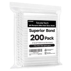 Mini Hot Glue Sticks,4" and 0.27'' Diameter for Most Mini Glue Guns, 200 Pack Multipurpose Hot Glue Gun Sticks for Kids Adults DIY Art Craft Gluing Sealing Repairing Mini Hot Glue Sticks,4" and 0.27'' Diameter for Most Mini Glue Guns, 200 Pack Multipurpose Hot Glue Gun Sticks for Kids Adults DIY Art Craft Gluing Sealing Repairing