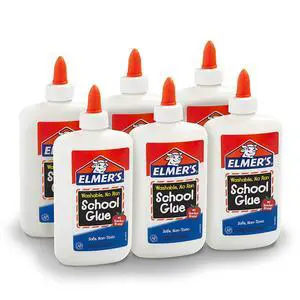 Liquid School Glue, Washable, 7.6 Ounces, 6 Count - Great for Making Slime, Back to School, Classroom Supplies, #1 Teacher Brand Liquid School Glue, Washable, 7.6 Ounces, 6 Count - Great for Making Slime, Back to School, Classroom Supplies, #1 Teacher Brand
