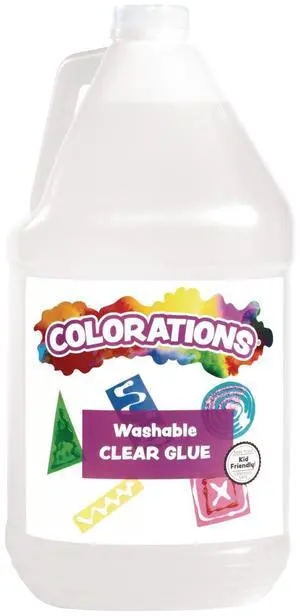 Washable Clear Glue, 1 Gallon, Non-Toxic, Great for Slime Washable Clear Glue, 1 Gallon, Non-Toxic, Great for Slime