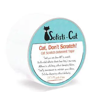 Training Tape, Cat Tape for Furniture, Scratch Deterrent Keep Cats from Scratching Furniture with Our Double -Sided Repellent, 2.5" x 15' Roll Training Tape, Cat Tape for Furniture, Scratch Deterrent Keep Cats from Scratching Furniture with Our Double -Sided Repellent, 2.5" x 15' Roll