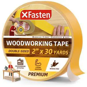Double Sided Woodworking Tape 2 Inch x 90 Feet, Heavy Duty Residue-Free Double Sided Masking Tape for Router Templates, High Speed CNC Router, MDF Edge Banding, and Zero Clearance and Gap Cuts Double Sided Woodworking Tape 2 Inch x 90 Feet, Heavy Duty Residue-Free Double Sided Masking Tape for Router Templates, High Speed CNC Router, MDF Edge Banding, and Zero Clearance and Gap Cuts