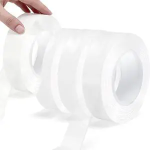 4Rolls, Nano Double Sided Mountinging Tape, Adhesive-self Heavy Duty Tape, 2 Sides Sticky Tack Tape, 0.7in×10fts, 40fts Total Long 4Rolls, Nano Double Sided Mountinging Tape, Adhesive-self Heavy Duty Tape, 2 Sides Sticky Tack Tape, 0.7in×10fts, 40fts Total Long
