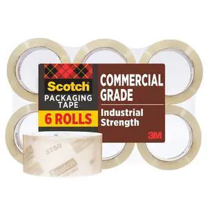 Commercial Grade Shipping Packaging Tape, 1.88" x 54.6 yd, 3" Core Commercial Grade Shipping Packaging Tape, 1.88" x 54.6 yd, 3" Core