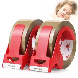Brown Packing Tape No Noise, 2 Pack Quiet Packaging Tape Refill with Dispenser, 1.88 inch x 110 Yards, Heavy Duty Shipping Tape for Sealing Packing, Moving, Office&Storage Brown Packing Tape No Noise, 2 Pack Quiet Packaging Tape Refill with Dispenser, 1.88 inch x 110 Yards, Heavy Duty Shipping Tape for Sealing Packing, Moving, Office&Storage