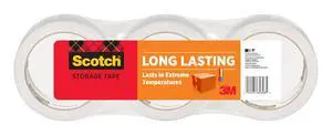 Long Lasting Storage Packing Tape, Clear, 1.88 in x 54.6 yd Long Lasting Storage Packing Tape, Clear, 1.88 in x 54.6 yd
