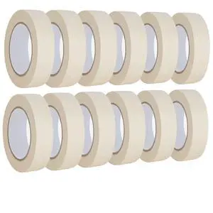 Masking Tape 1 inch 12 Pack, Adhesive Painting Tape Bulk for General Purpose Use, 1 inch x 55 Yards x 12 Rolls, 660 Yards in Total Masking Tape 1 inch 12 Pack, Adhesive Painting Tape Bulk for General Purpose Use, 1 inch x 55 Yards x 12 Rolls, 660 Yards in Total