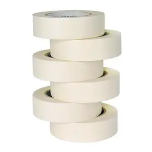 Beige White Masking Tape, 1.41 Inches Wide x 60 Yards, 6 Rolls Beige White Masking Tape, 1.41 Inches Wide x 60 Yards, 6 Rolls