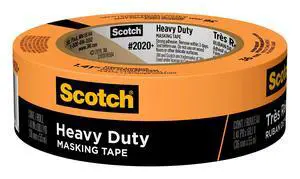 Heavy Duty Masking Tape, 1.41 in x 60.1 yd, 2020+-36AP, 1 roll Heavy Duty Masking Tape, 1.41 in x 60.1 yd, 2020+-36AP, 1 roll
