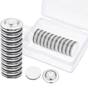 24 Pieces Name Tags Magnets Magnetic Name Badge Round Adhesive Magnetic Pin Backs for Clothes with Plastic Storage Box for Circle Badges(Diameter of 1.7 cm/ 0.67 inch) 24 Pieces Name Tags Magnets Magnetic Name Badge Round Adhesive Magnetic Pin Backs for Clothes with Plastic Storage Box for Circle Badges(Diameter of 1.7 cm/ 0.67 inch)