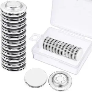 24 Pieces Name Tags Magnets Magnetic Name Badge Round Adhesive Magnetic Pin Backs for Clothes with Plastic Storage Box for Circle Badges(Diameter of 2 cm/ 0.79 inch) 24 Pieces Name Tags Magnets Magnetic Name Badge Round Adhesive Magnetic Pin Backs for Clothes with Plastic Storage Box for Circle Badges(Diameter of 2 cm/ 0.79 inch)