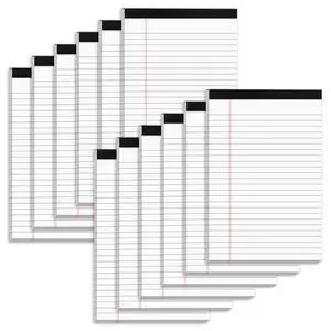5" x 8" Note Pads 12 Pack of Legal Pads 30 Sheets Notepad College Ruled Small Writing Pads Perforated Pages Paper Pads 80GSM Heavyweight Paper Note Pads for Home, Office, or School 5" x 8" Note Pads 12 Pack of Legal Pads 30 Sheets Notepad College Ruled Small Writing Pads Perforated Pages Paper Pads 80GSM Heavyweight Paper Note Pads for Home, Office, or School