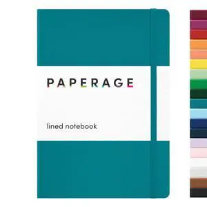 Lined Journal Notebook, (Turquoise), 160 Pages, Medium 5.6 in x 8 in - 100 GSM Thick Paper Hardcover Journaling Notebook for Work, School & Note Taking Lined Journal Notebook, (Turquoise), 160 Pages, Medium 5.6 in x 8 in - 100 GSM Thick Paper Hardcover Journaling Notebook for Work, School & Note Taking