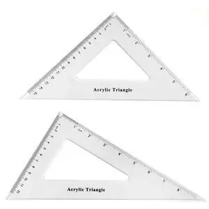 Large Triangle Ruler Set Square, 30/60 and 45/90 Degrees, Triangle Hollow Large Triangle Ruler Set Square, 30/60 and 45/90 Degrees, Triangle Hollow