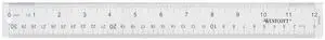 Acrylic Clear Ruler, Easy-to-Read Markings, Scratch-Resistant Design, Raised Beveled Edges, for Crafting, Office, Classroom, Back to School Supplies, 12-Inch Acrylic Clear Ruler, Easy-to-Read Markings, Scratch-Resistant Design, Raised Beveled Edges, for Crafting, Office, Classroom, Back to School Supplies, 12-Inch