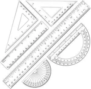 6 Piece Geometry Set, Professional Drafting Tools 6 Piece Geometry Set, Professional Drafting Tools