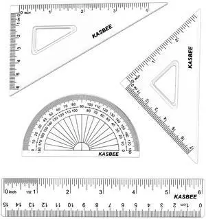 Triangular Ruler Set, 4PCS Geometry Set, Professional Drafting Tools Triangular Ruler Set, 4PCS Geometry Set, Professional Drafting Tools