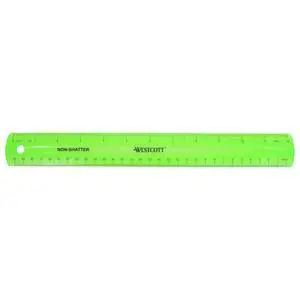 Shatterproof Ruler, 12-Inch, Green, 16012 Shatterproof Ruler, 12-Inch, Green, 16012