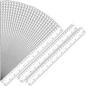 32 Pack Clear Ruler 12 Inch Bulk with Centimeters and Millimeters, Metric Rulers Measuring Drawing Tool for Kids, Ideal Back to School Office Home Supplies 32 Pack Clear Ruler 12 Inch Bulk with Centimeters and Millimeters, Metric Rulers Measuring Drawing Tool for Kids, Ideal Back to School Office Home Supplies