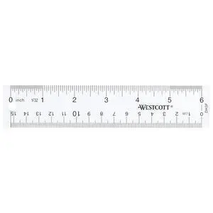 10561 Acrylic Clear Ruler, 6 in 10561 Acrylic Clear Ruler, 6 in