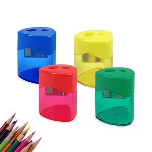4-Pack Pencil Sharpener, Smooth-Rotation Dual Holes & Easy-Clean Base, Compact Dual-Function Sharpener for Colored/Graphite Pencils, Backpack Essentials 4-Pack Pencil Sharpener, Smooth-Rotation Dual Holes & Easy-Clean Base, Compact Dual-Function Sharpener for Colored/Graphite Pencils, Backpack Essentials