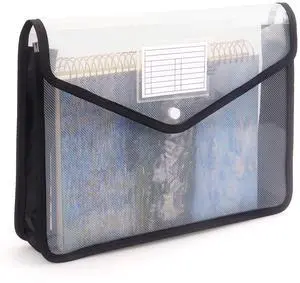 Plastic Expanding File Folder, Fit Letter/A4 Size, Black, 1 Pack Plastic Expanding File Folder, Fit Letter/A4 Size, Black, 1 Pack