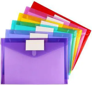 Plastic Poly Envelopes Clear Folder Document, Letter Size, 6 PCS Plastic Poly Envelopes Clear Folder Document, Letter Size, 6 PCS