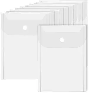 10 PCS Clear Envelope Pouch 7 X 5 Inch Clear Plastic Envelope Pouch with Snap Closure Waterproof Plastic Envelopes for Office School Documents Sticker, Photo Storage Folder, Receipt Holder 10 PCS Clear Envelope Pouch 7 X 5 Inch Clear Plastic Envelope Pouch with Snap Closure Waterproof Plastic Envelopes for Office School Documents Sticker, Photo Storage Folder, Receipt Holder