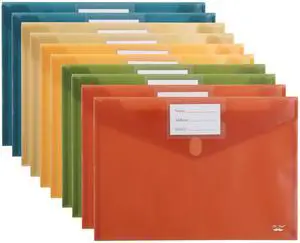 Plastic Envelopes, 10 Pack, A4 & Letter Size, Clear Poly Envelopes Plastic Envelopes, 10 Pack, A4 & Letter Size, Clear Poly Envelopes